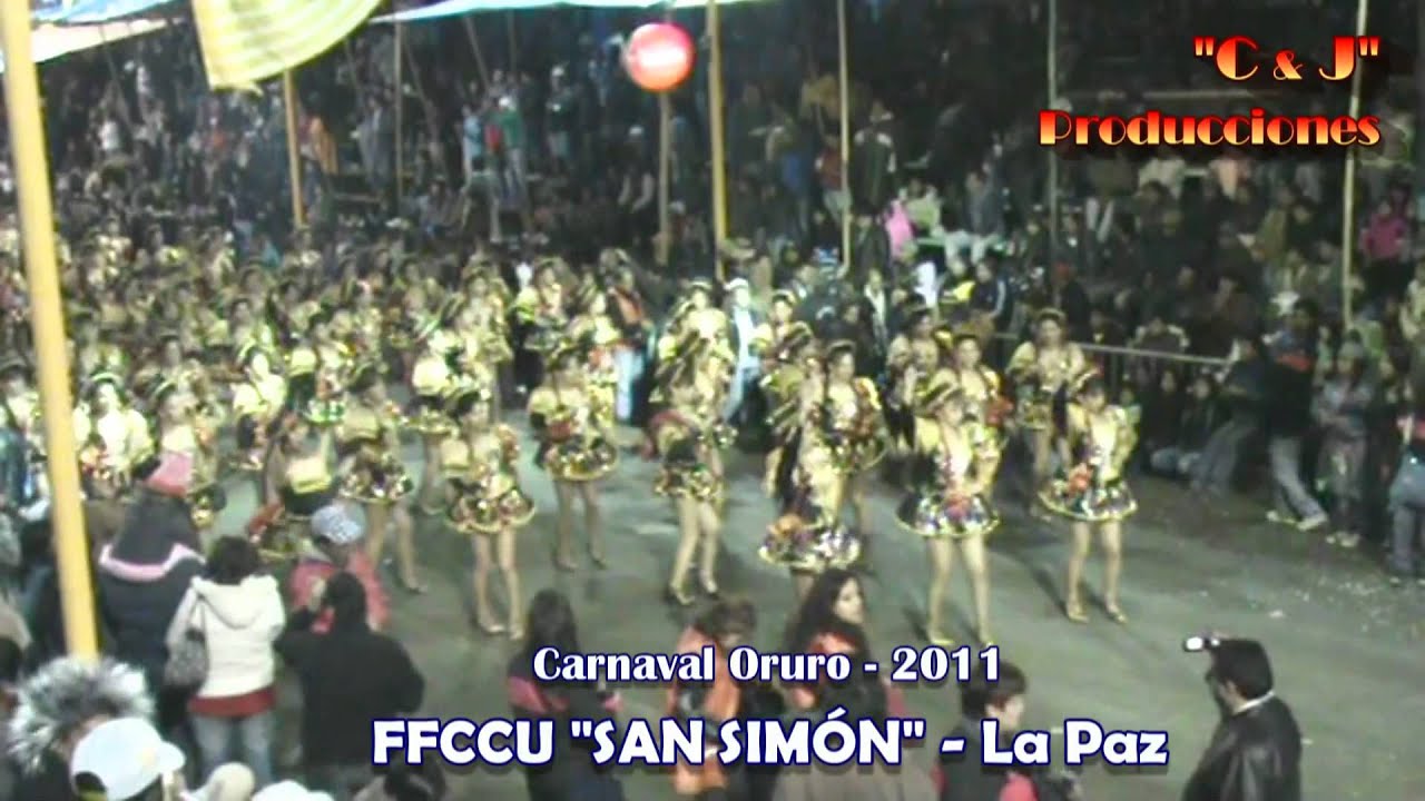 CARNAVAL de ORURO 2011 - Caporales SAN SIMÓN - Bloque LA PAZ (Sábado de peregrinación)