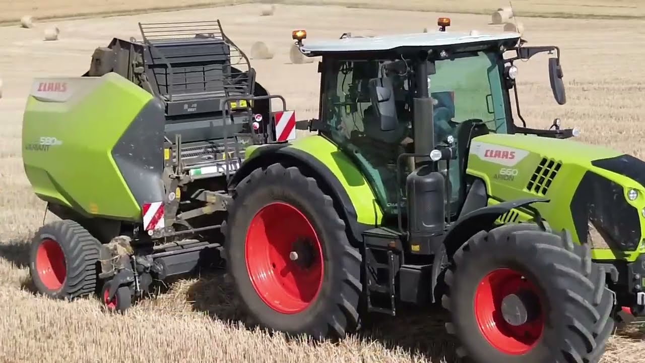 [DJI] Pressage de paille 2025 - Claas arion 660 / Claas variant 580rf