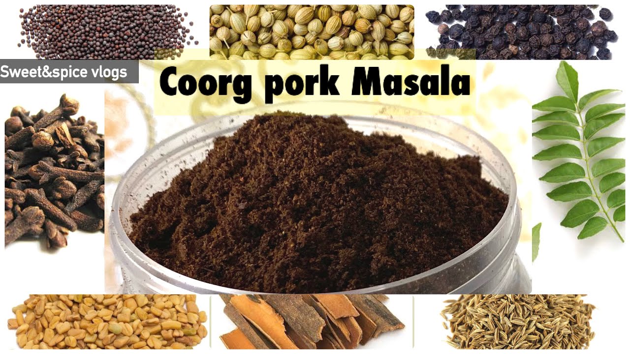 Coorg pork masala /Pandi curry masala/ ಹಂದಿ ಮಸಾಲ/ Black Masala/Garam Masala