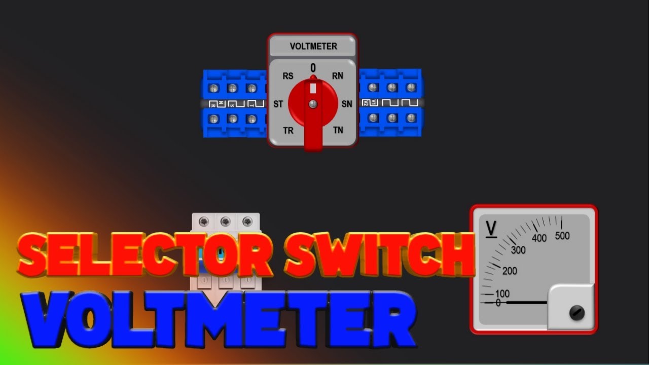Cara Pasang Voltmeter Panel Listrik 3 Phase | Selector Switch