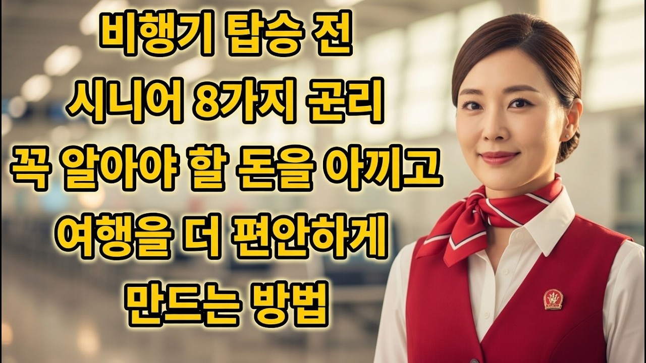 60세 이상만 누릴 수 있는 항공사의 숨겨진 8가지 특혜, 절대 공개하지 않는 진실 | 노인의 지혜