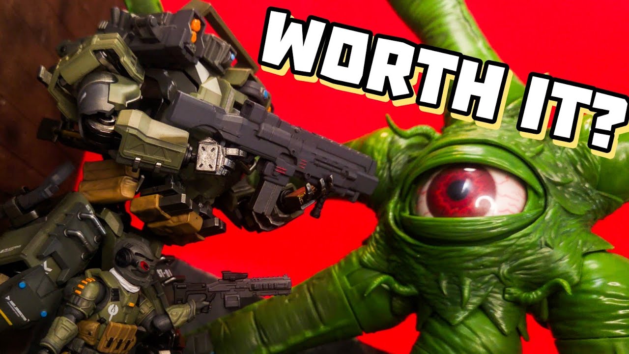 Смотрите! Marvel Legends Gargantos VS Joytoy Bedrock ST-8601 Dark Source 1/25 Mecha