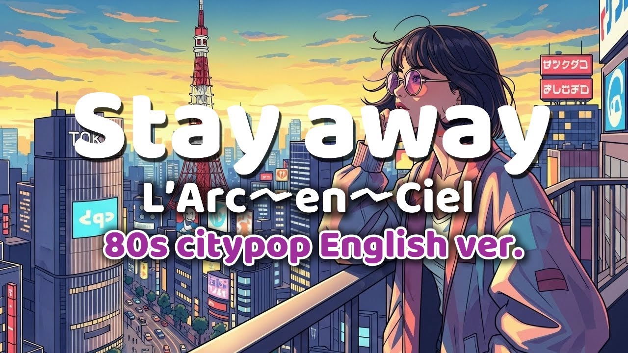 Stay away ｰ L'Arc〜en〜Ciel ｰ 英語カバー歌詞80s City Pop Ver English Lyrics
