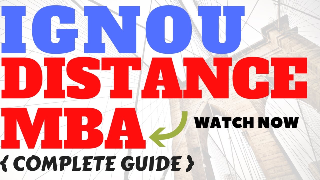 IGNOU Distance MBA Admission Procedure