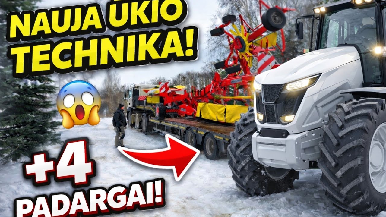EkoŪkis #109 PAGALIAU NAUJA TECHNIKA ŪKYJE!! 