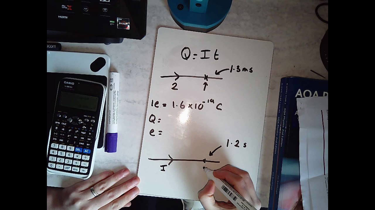 Q= It with electrons practice