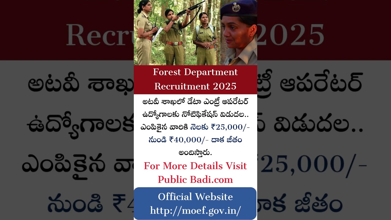 Forest Department Recruitment 2025