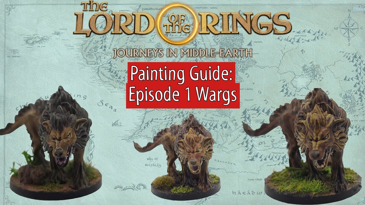 Lord of the Rings Journeys in Middle-Earth Painting Guide Episode 1 Wargs