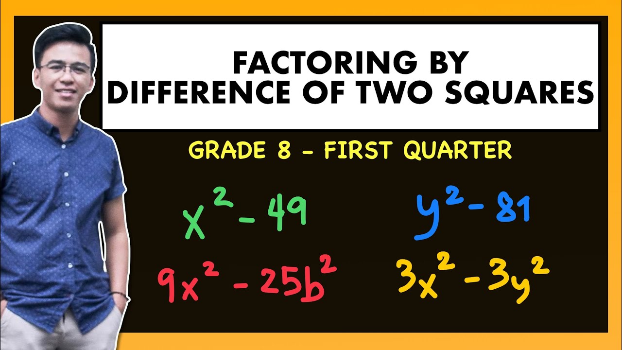 FACTORING SUM AND DIFFERENCE OF TWO SQUARES @MathTeacherGon
