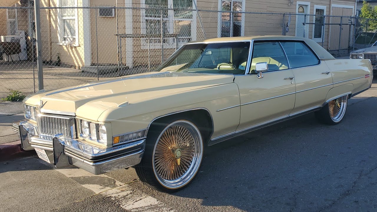 1973 Cadillac Sedan Deville on 22' Gold Zeniths & Vogues in Oakland,Ca Ep.98