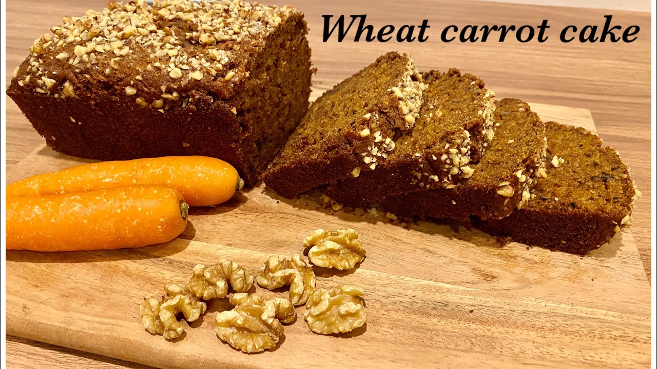 Wheat carrot cake|Eggless|Jaggery|Healthy cake recipe