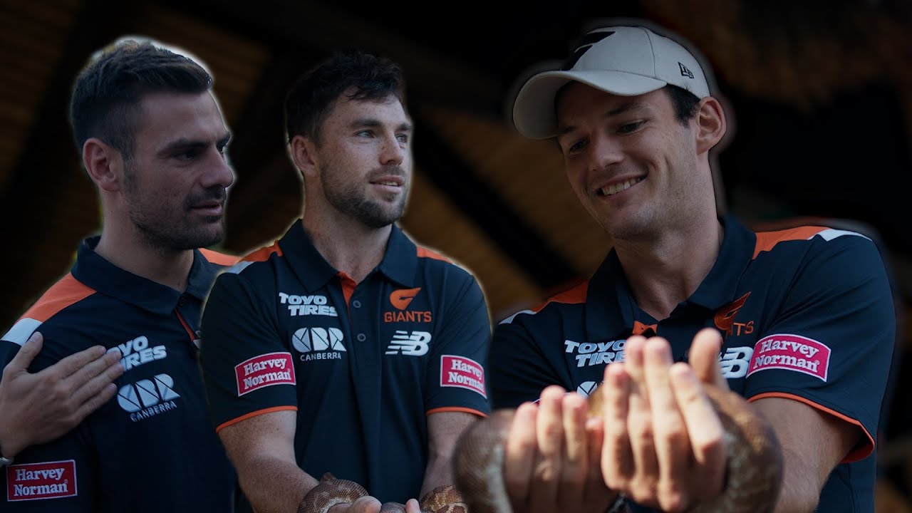GIANTS Players Come Face To Face With A Snake