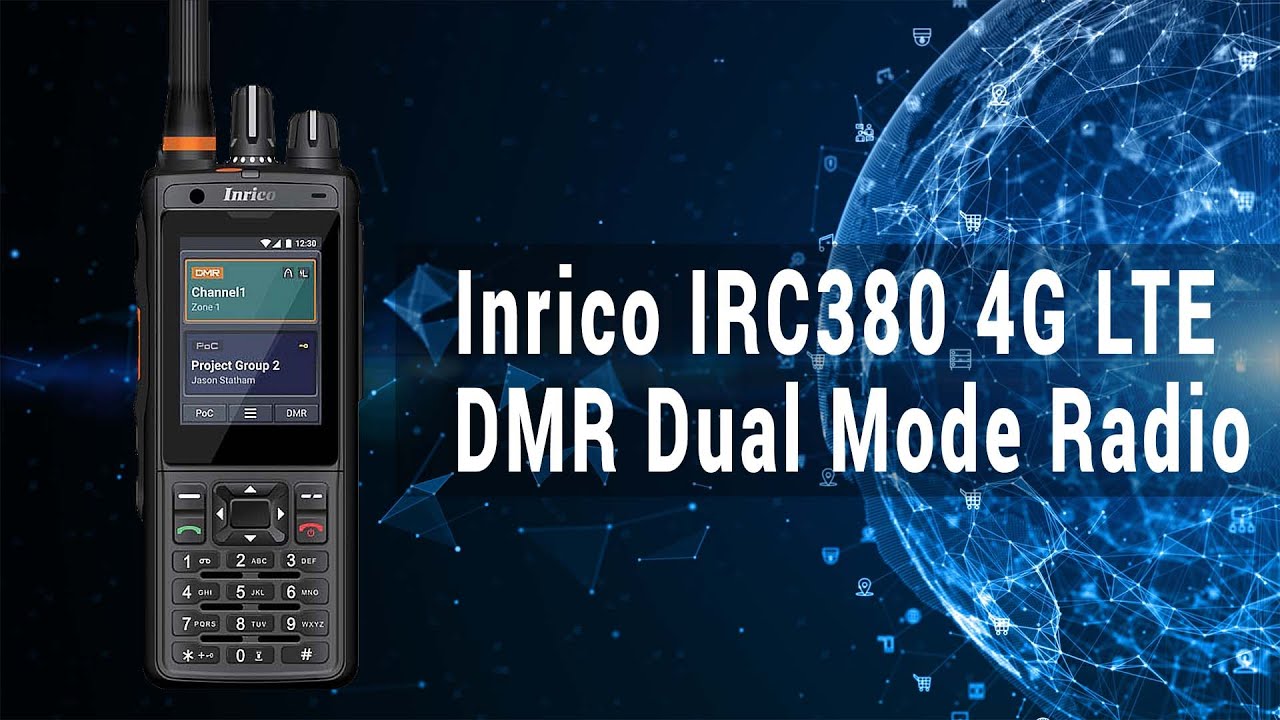 INRICO IRC380 LTE 4G POC & DMR/Analog radio
