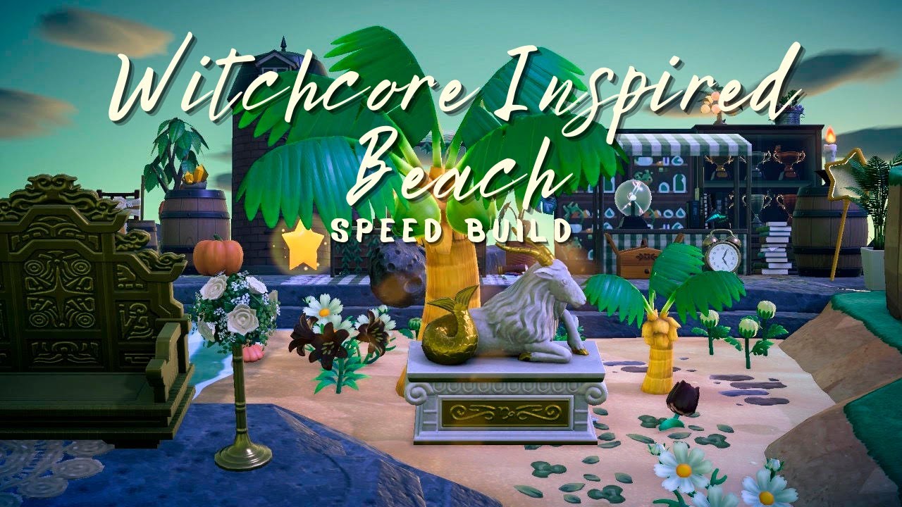 Witchcore Inspired Beach || Speed Build || Animal Crossing: New Horizons