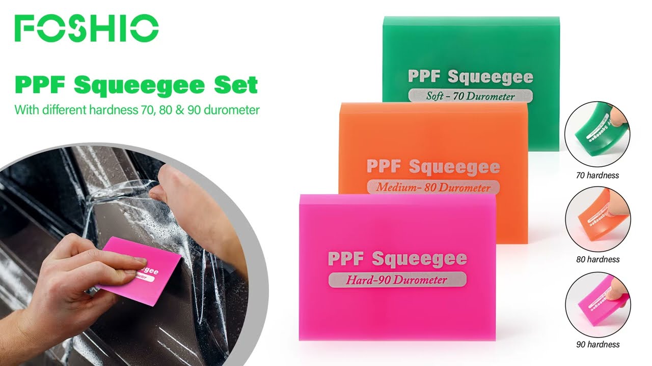 Rubber Squeegee Tinting Tool Vinyl Wrapping Car Carbon Fiber Window Film Cleaning PPF Scraper