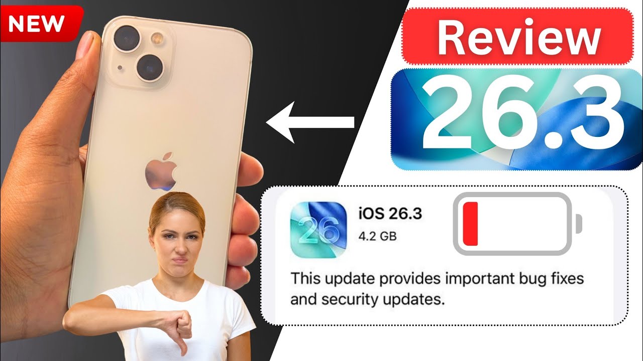 iOS 26.3 Review | iOS 26.3 Battery Test | iOS 26.3 Review iPhone 13 | iOS 26.3 Update Karna Chahiye?