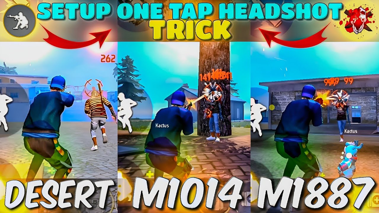Situp & Crouch Headshot Trick 🤔 In Free Fire 🔥