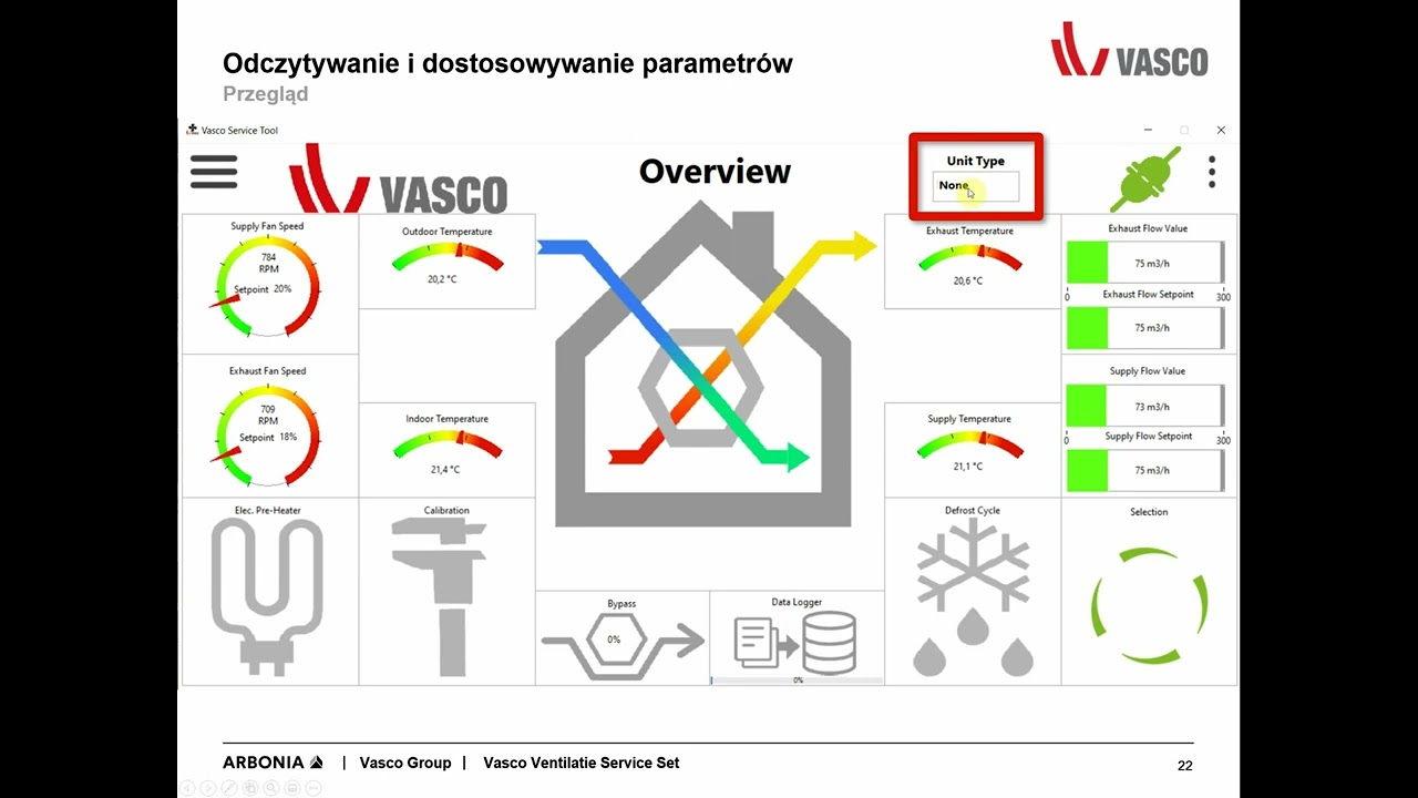 Nowy program Vasco Service Tool do ustawień rekuperatorów VASCO