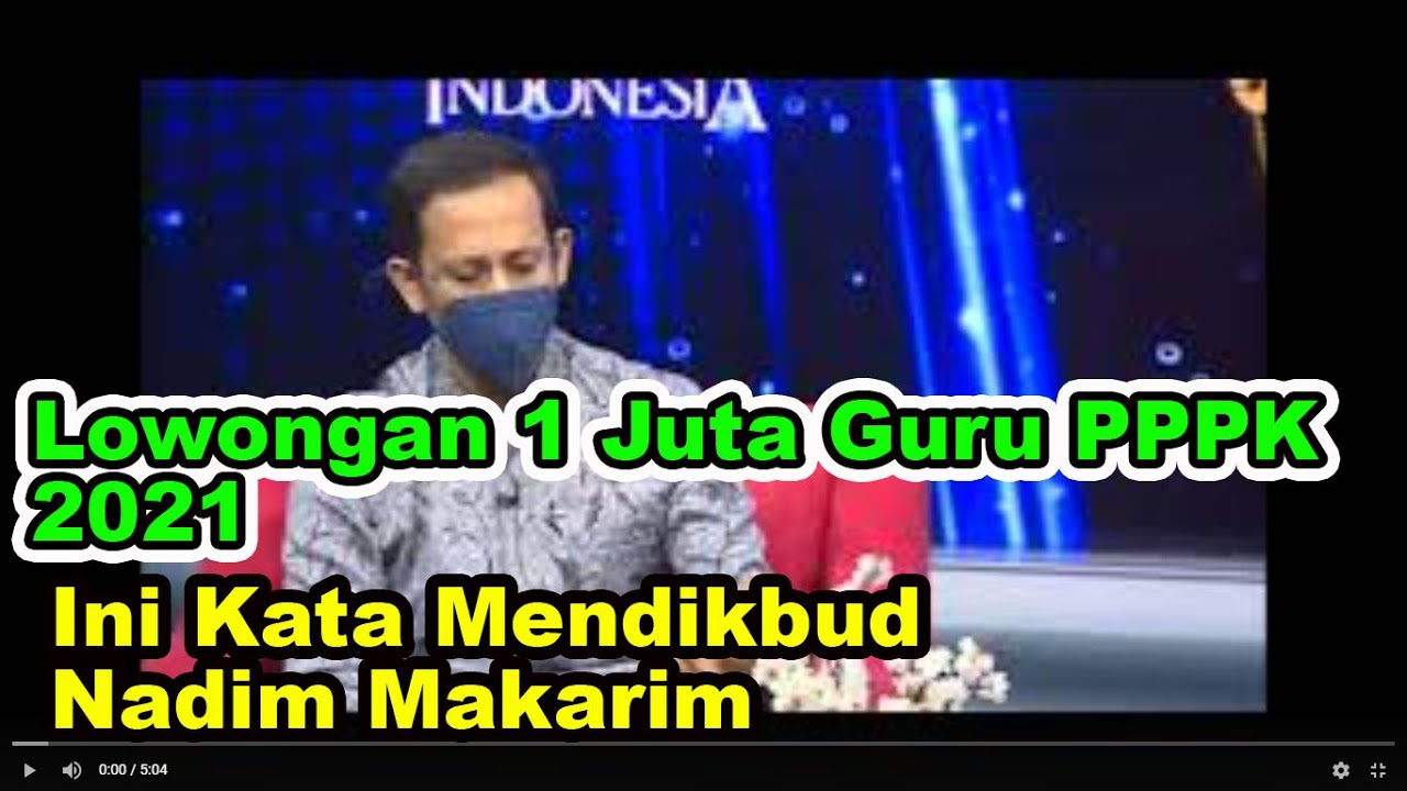 Lowongan Satu Juta Guru PPPK 2021