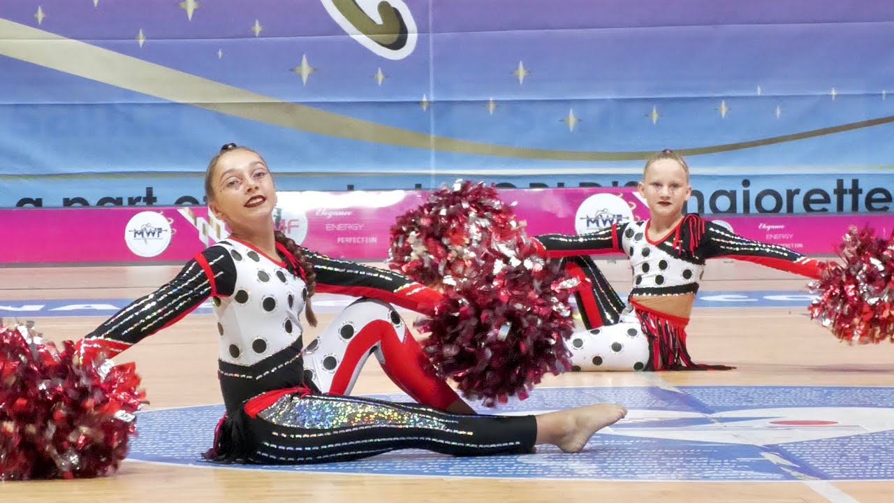 Majorettes DANCE STUDIO RAPIDO RAJEC  / duo trio POM cadets, Zadar 2023 Majorette World Championship