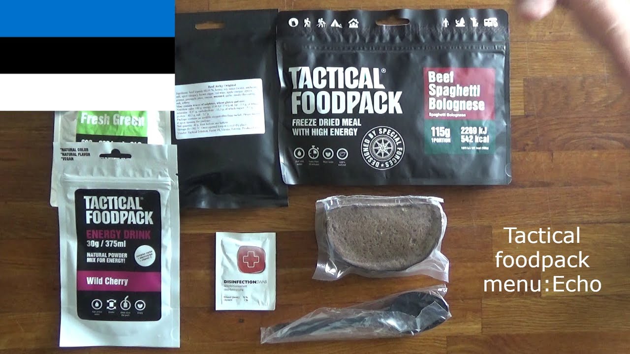 Thor-is-testing: Tactical Foodpack, menu Echo, 8 hour ration