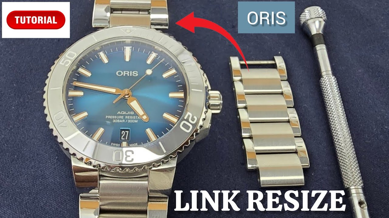 To adjust or resize the bracelet of an ORIS Aquis watch| SolimBD