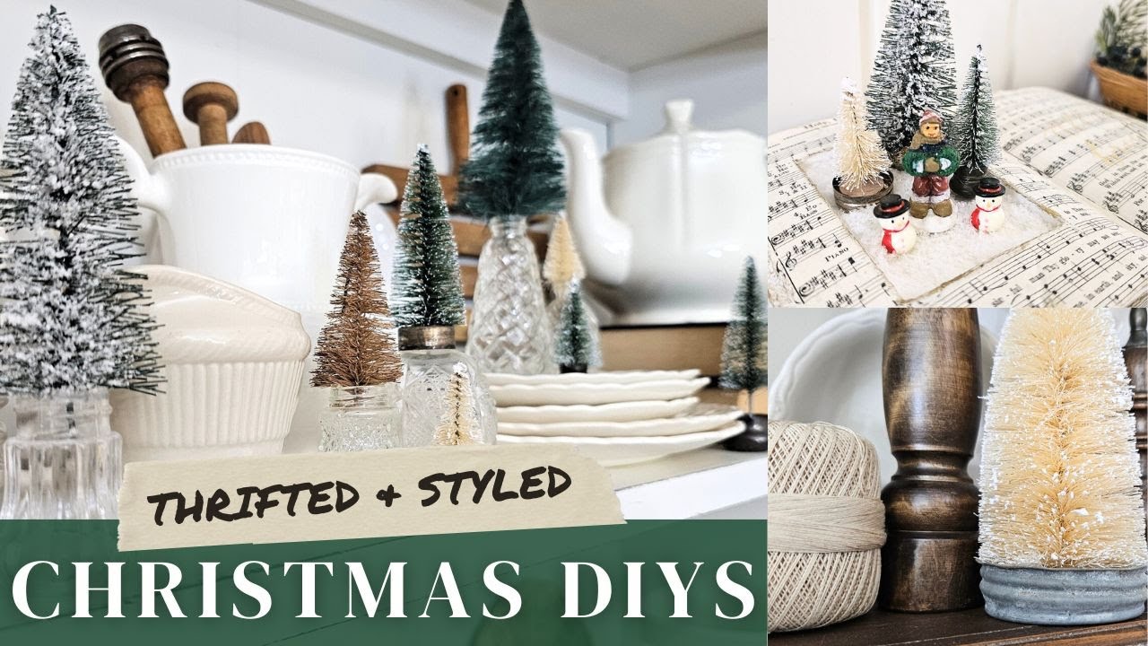 Thrifted Christmas Decor &bull; DIY Holiday Styling &bull; Thrift Store DIY Ideas & Goodwill Craft Flips