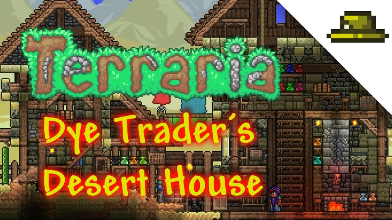 Making the Dye Trader&acute;s House | NPC Desert House | Terraria Speed Build
