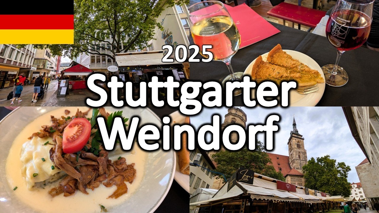 【Stuttgarter Weindorf 2025】🇩🇪A Place of Autumn&rsquo;s Harvest & Joy🍷 | Walking Tour in Stuttgart Germany