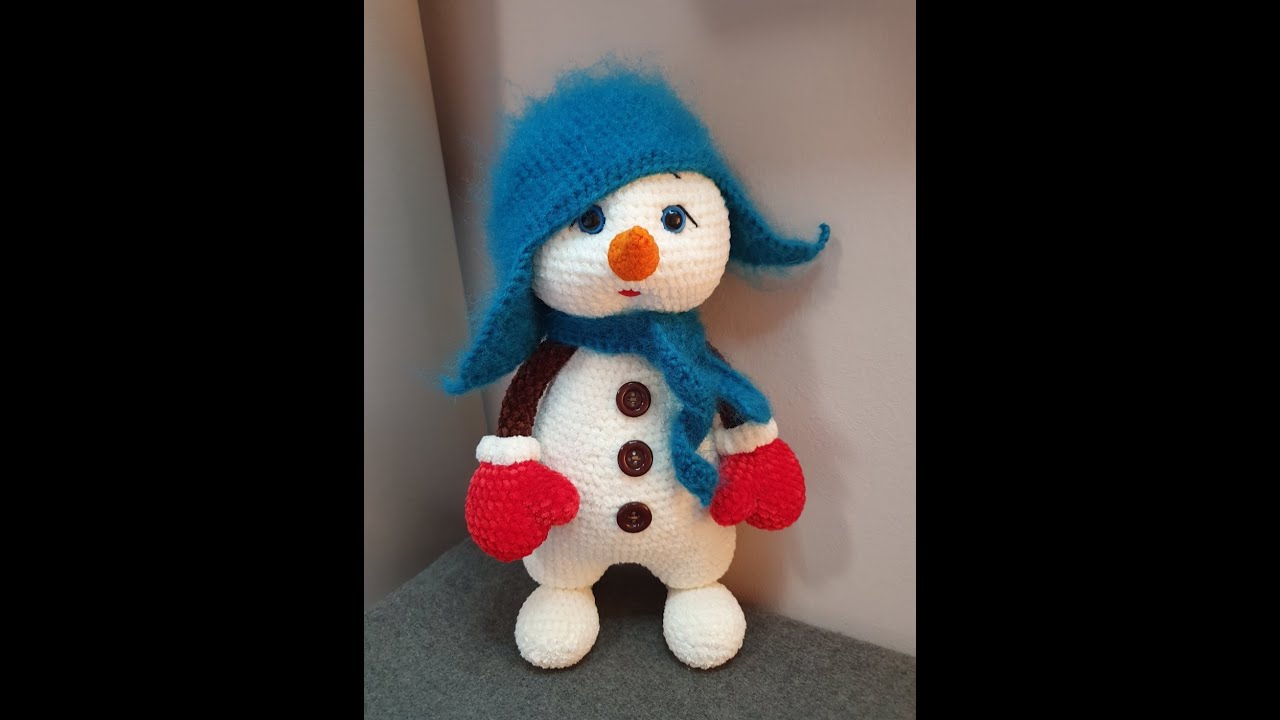 Снеговик 1ч. по мк от Александры @prettytoys_handmade/ all subtitles