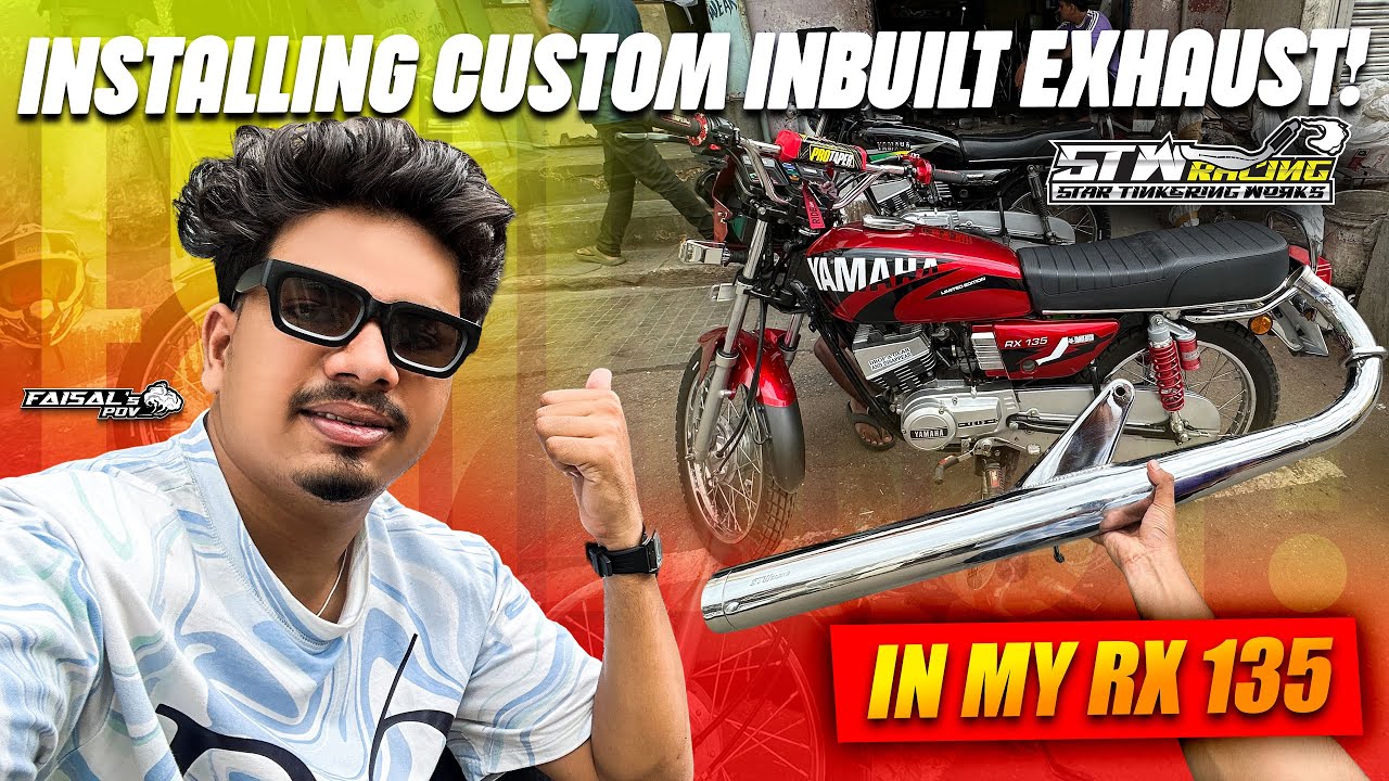 RX135 Custom Exhaust! 💥 | Power Unleashed | STW Racing 🔧| Faisal’s POV 🔥