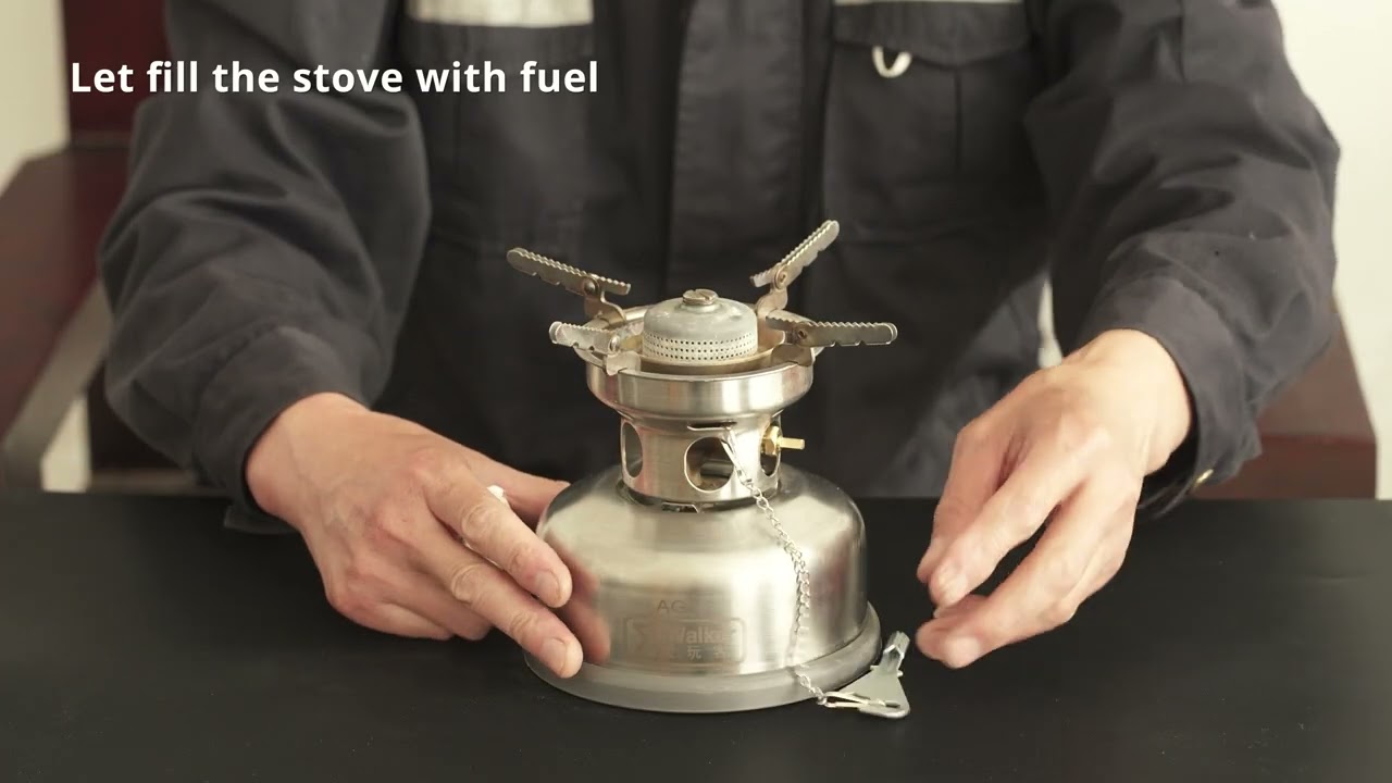 IWALKER AG53 Alcohol/Gasoline Dual Fuel Outdoor Stove Burner  Silent Burner