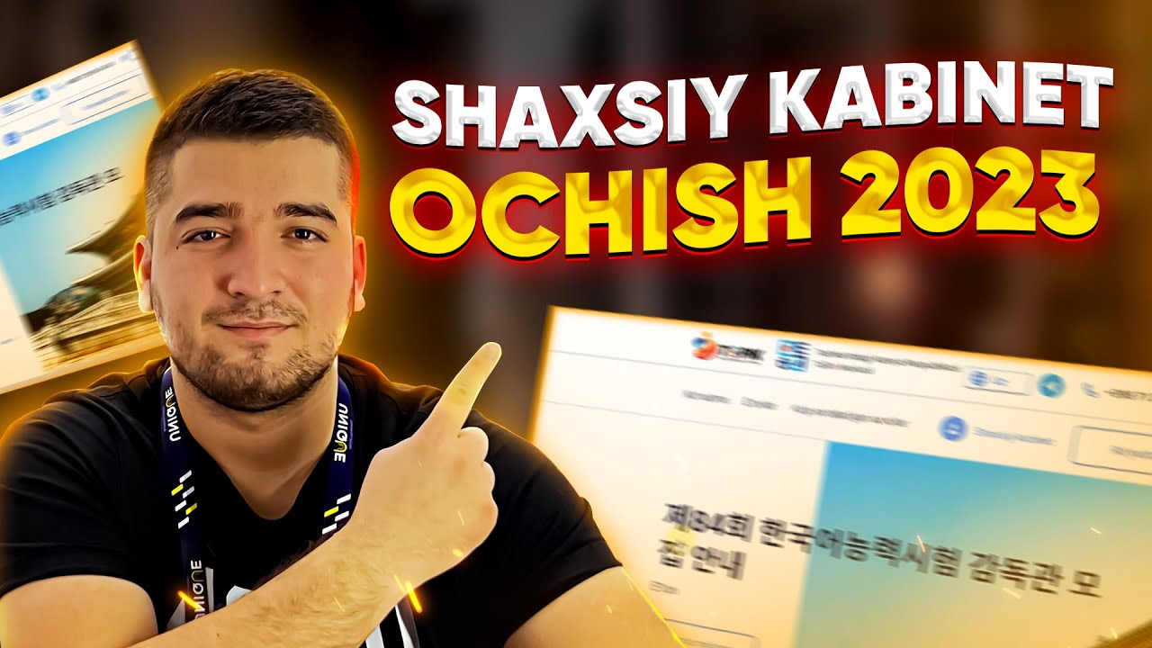 TOPIK imtihoniga shaxsiy kabinet ochish 2023