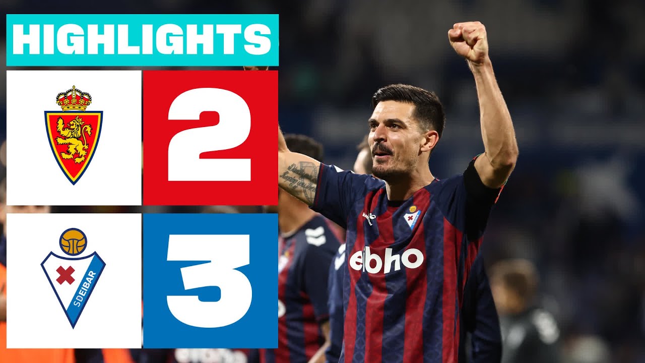 Resumen de Real Zaragoza vs SD Eibar (2-3)