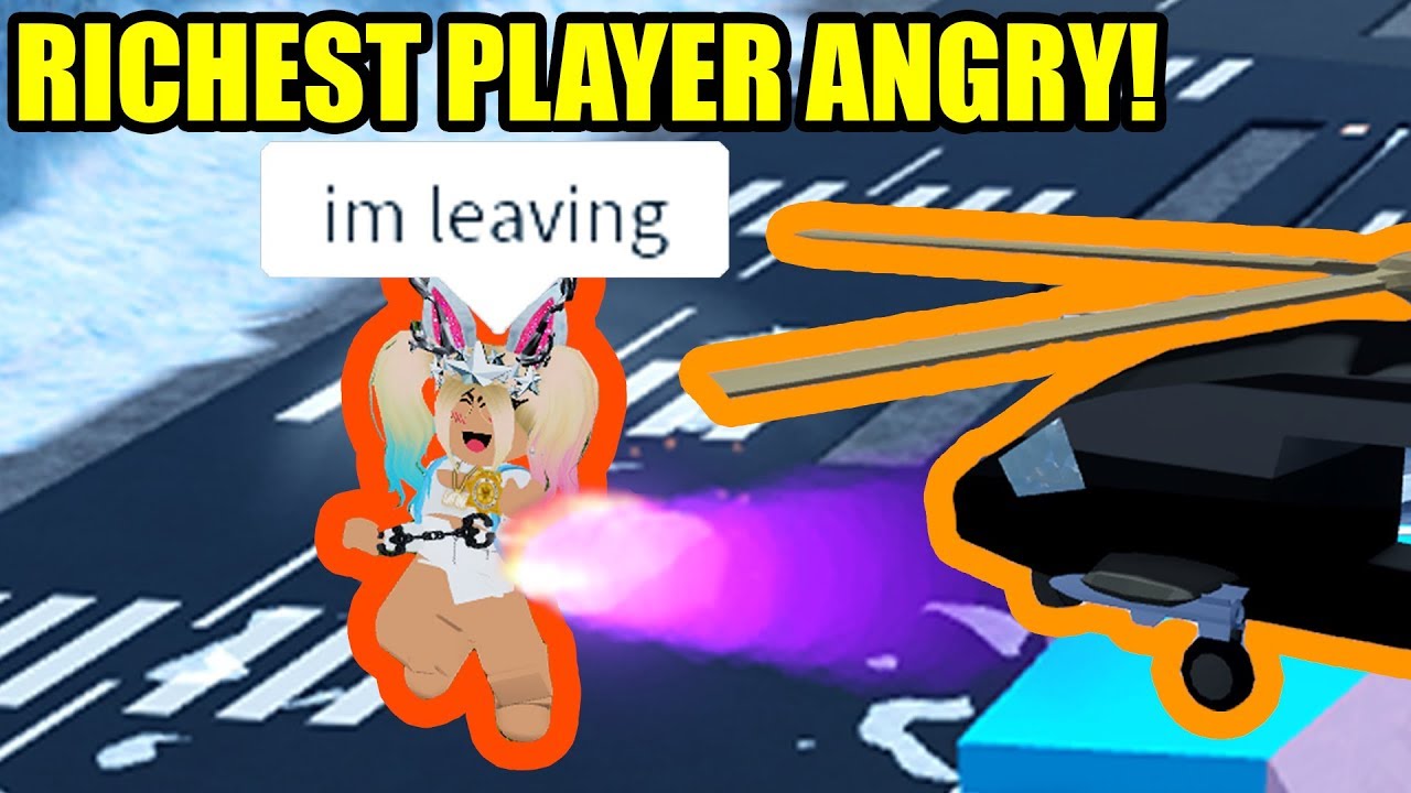 the richest jailbreak player gets MAD... | Roblox Jailbreak