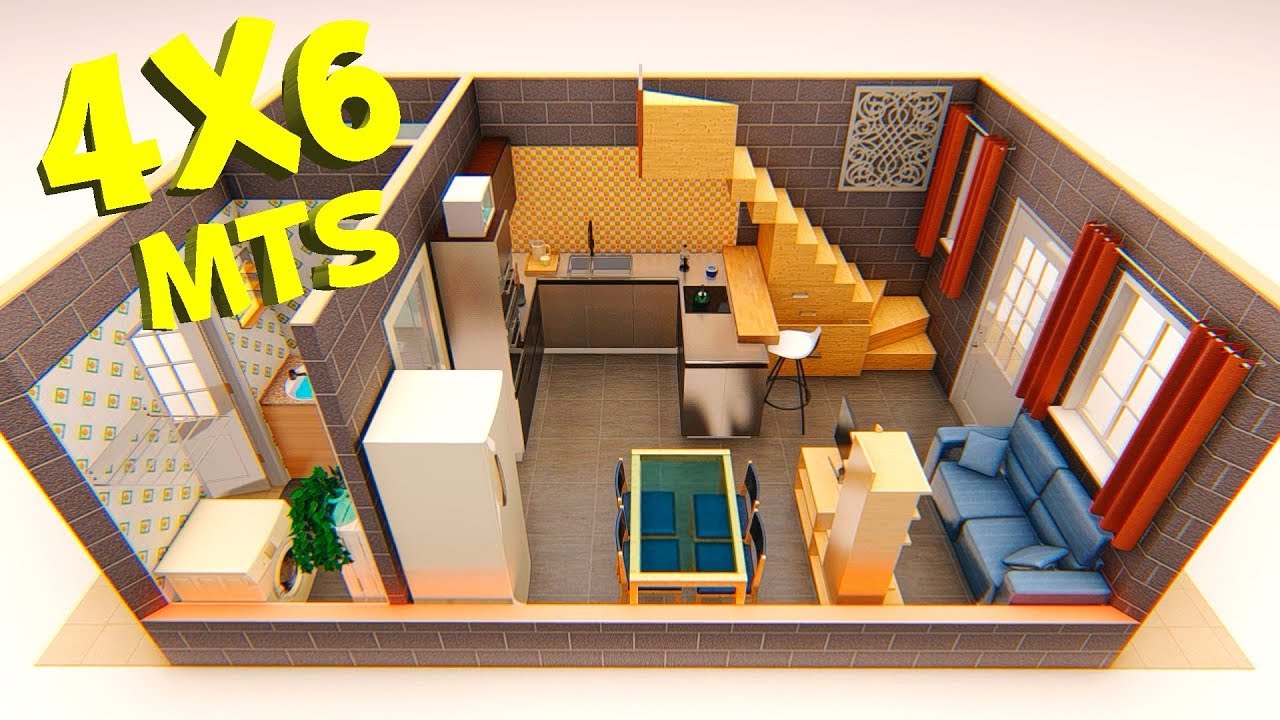 Plano de casa 4x6 metros