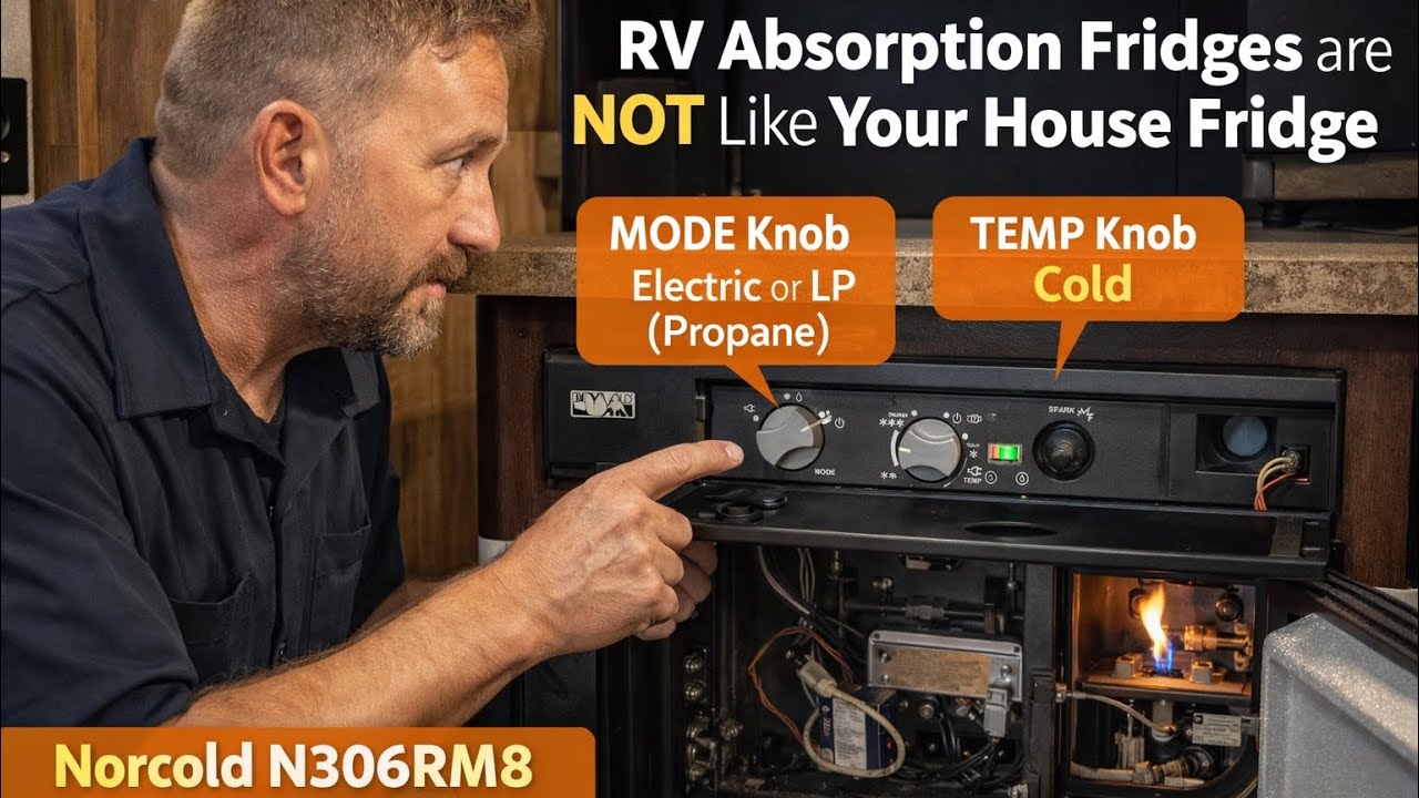 RV Repair: Fixing a Norcold N306 Fridge (Electric & Propane) | RV Absorption Fridge Explained
