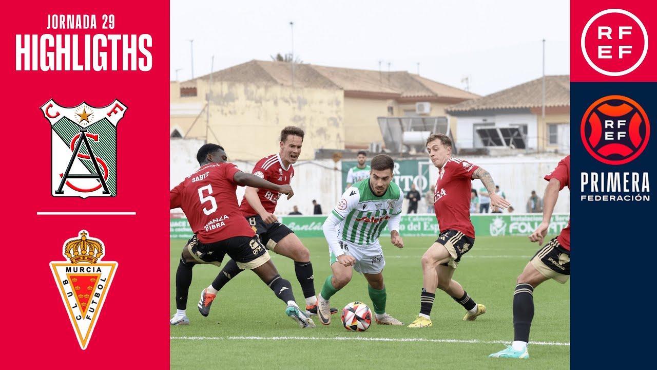 Resumen #PrimeraFederación | Atlético Sanluqueño CF 0-1 Real Murcia CF | Jornada 29, Grupo 2