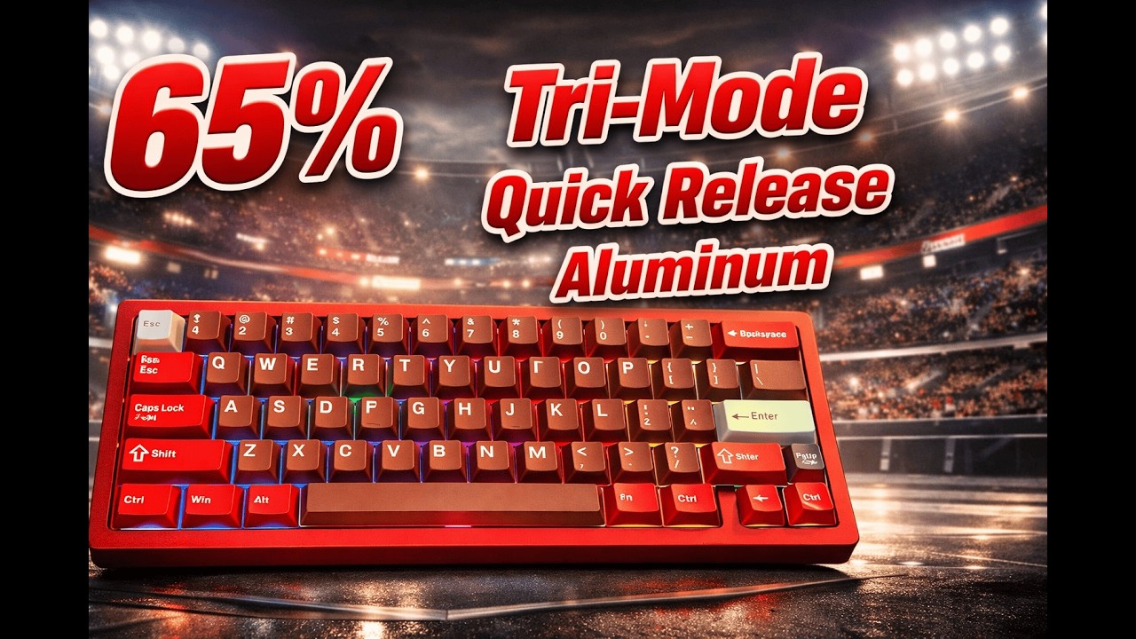 Best 65% Wireless Mechanical Keyboard? WOBKEY ZEN 65 Ultra Red Review