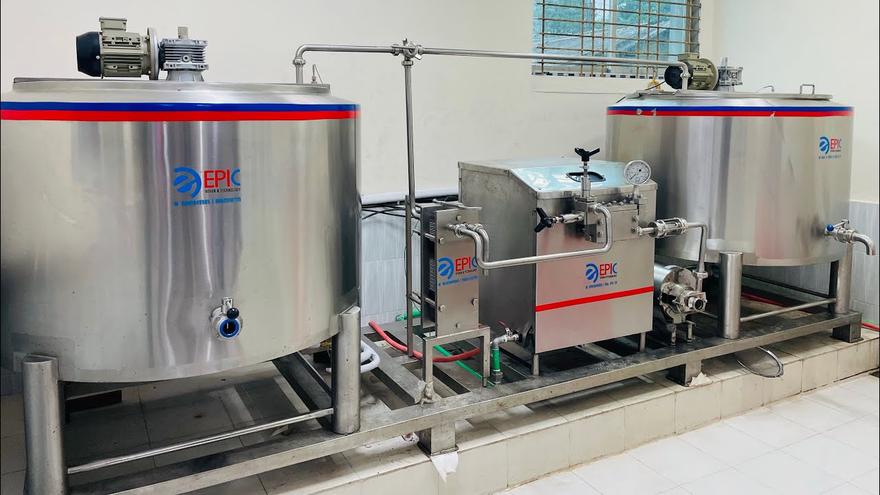 Ice cream machine ice cream plant 500 liters Bangladesh 🇧🇩 ice cream milk pasteurisation