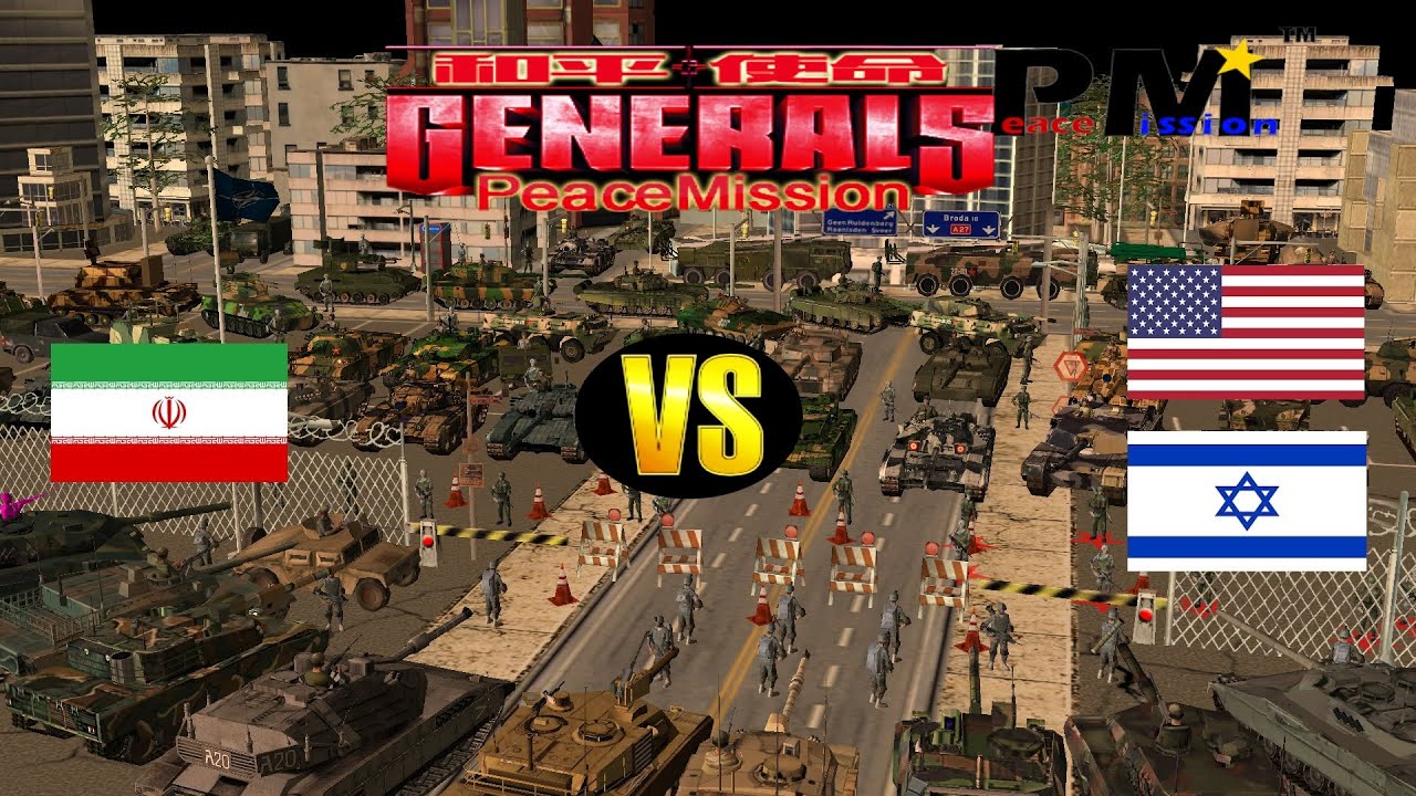Iran VS Israel X USA : C&C Generals ZH - Peace Mission mod