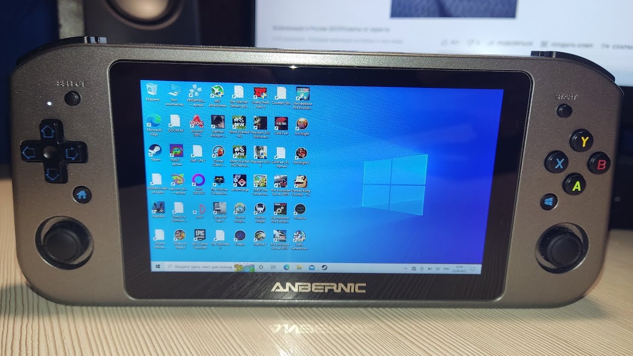 Играем в Anbernic Win600 #3 - PUBG, PES, Cuphead, FlatOut 2, Lears of Fear 2...
