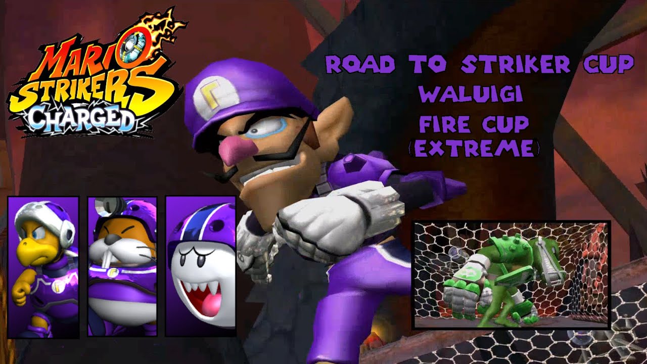 Mario Strikers Charged - Waluigi - Fire Cup (Extreme)