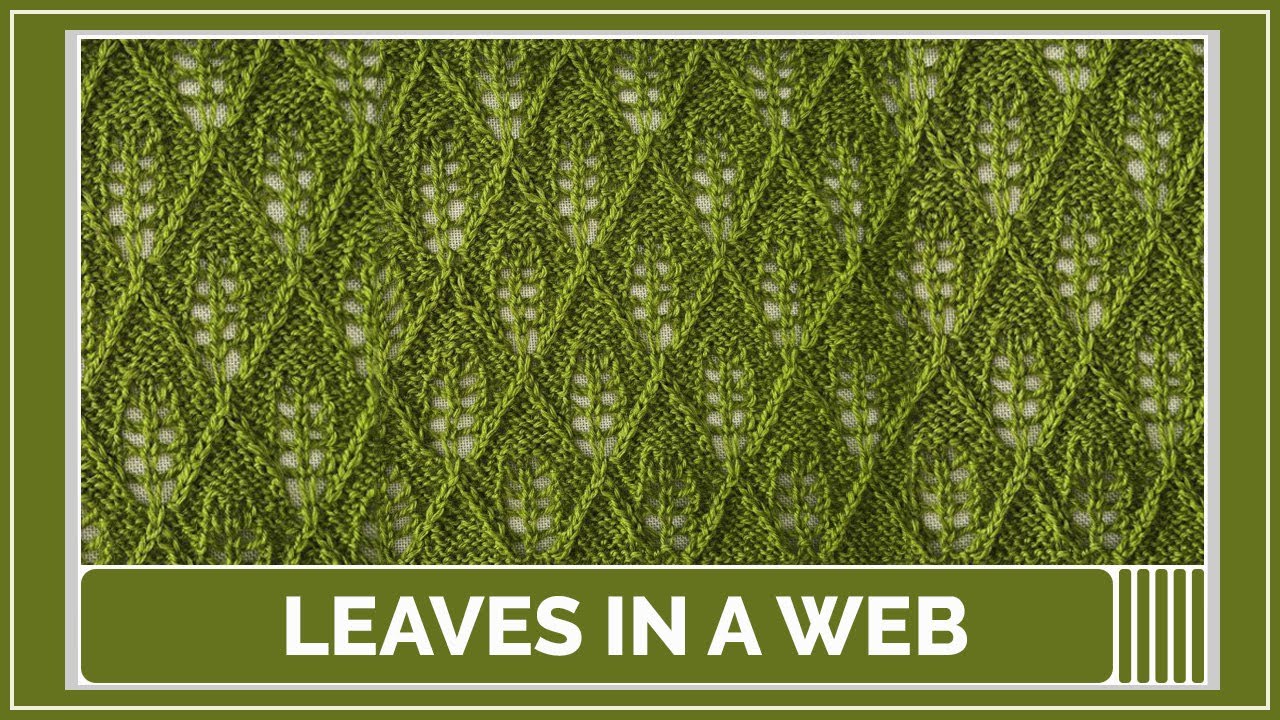 Leaves in a Web — delicate lace leaf pattern tutorial | Step-by-Step Instructions | For beginners