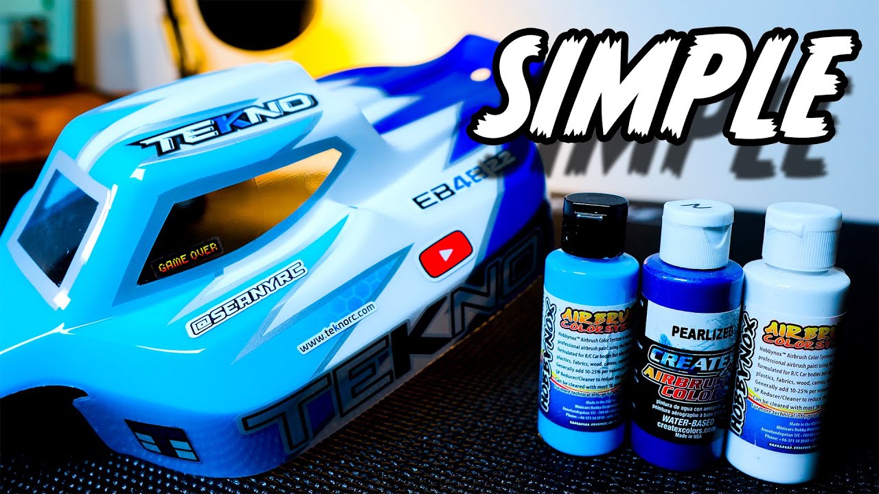EASY! How To Paint An RC Car Body Shell | Airbrush SIMPLE