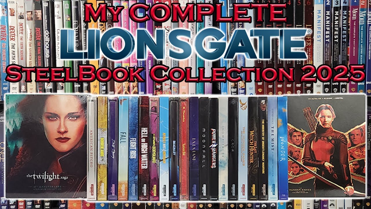 My COMPLETE Lionsgate SteelBook Collection 2025 (4K and Blu Ray + Box Sets)