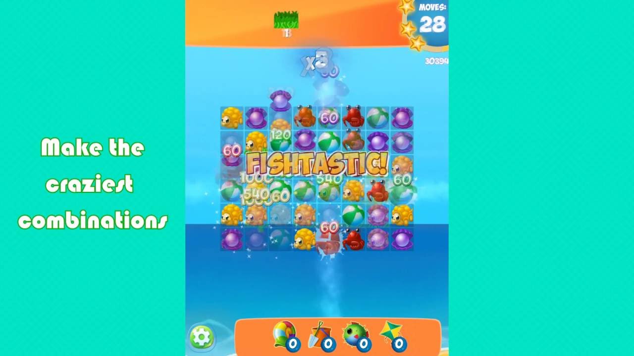 Sea Mania Island Free Match 3 - Gameplay Video