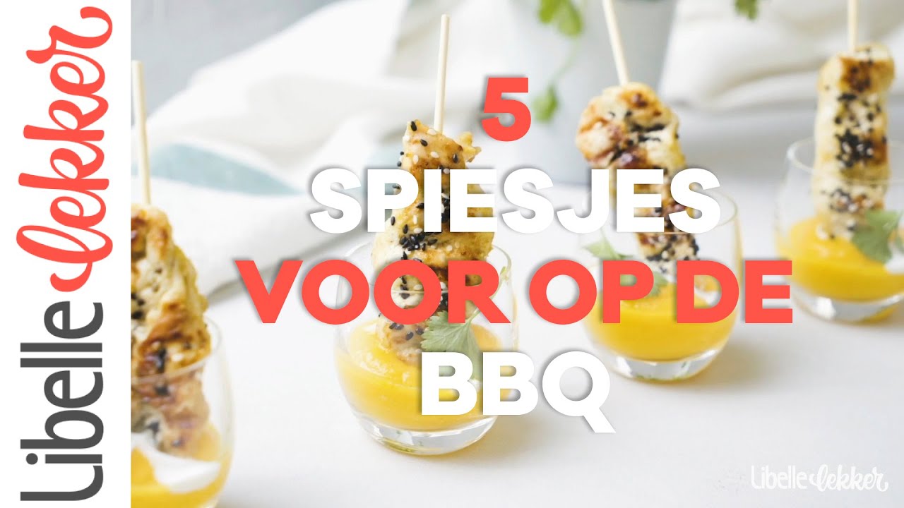 5x spiesjes voor op de barbecue: brochette met vis of vlees