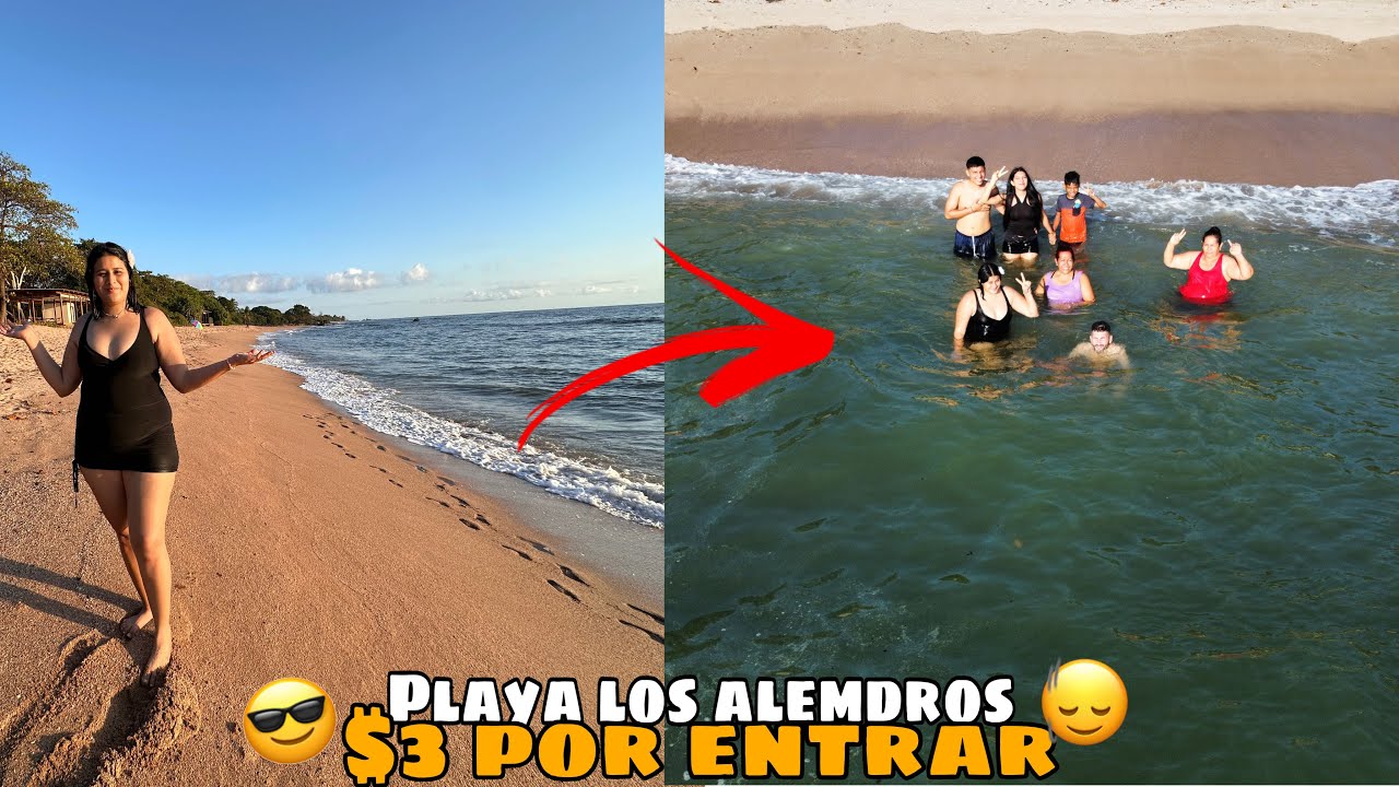 ASÍ SON LAS PLAYAS DE EL SALVADOR 🇸🇻 PLAYA LOS ALMENDROS 🏖️🌊