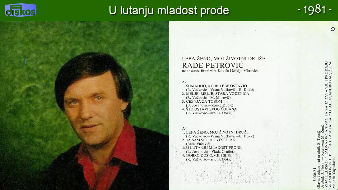 Rade Petrovic - U lutanju mladost prodje - (Audio 1981)